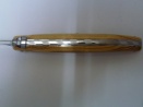 12 cm Messer Griff in Olive handziselierte Biene und Rücken