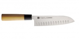 H-16 CHROMA Haiku Santoku 17 cm, Kullenschliff